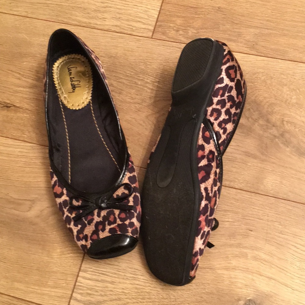 LEOPARD FLATS SIZE 6.5 SAM & LIBBY - Picture 3 of 3